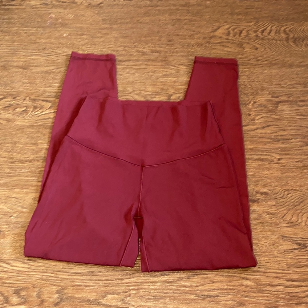 Aerie Burgundy Workout Leggings